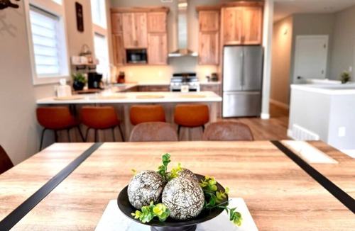 Riverside House | Stunning Sunrise Home | Waterfront | Sauna | Views | Dogs | Trail Access