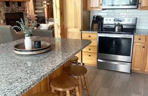 Wautoma House | Talihaven Lakefront Chalet - Hot Tub Game Room Fire Pit Sleeps 14