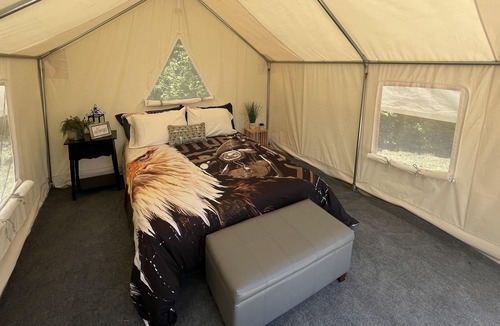 Silver Point RV Rental | Tentrr Signature Site - Rooster at Defenders Retreat - Site A