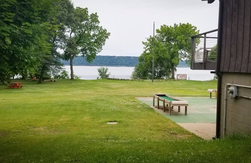Pepin County Cabin | Wake up to views of Lake Pepin & enjoy beachfront access + waterfront amenities