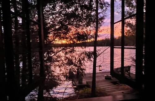 Deerbrook Cabin | WATERFRONT LAKE CABIN - Nestled 15' Feet Away from Water On 150' Peninsula