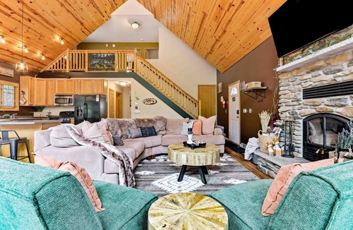 Nekoosa House | Westwind Pines - 3BR A-Frame Cabin w/Lake Access