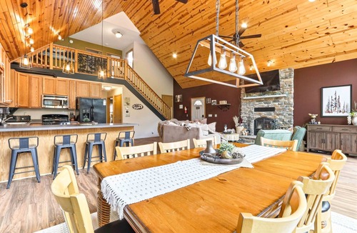 Nekoosa House | Westwind Pines - 3BR A-Frame Cabin w/Lake Access