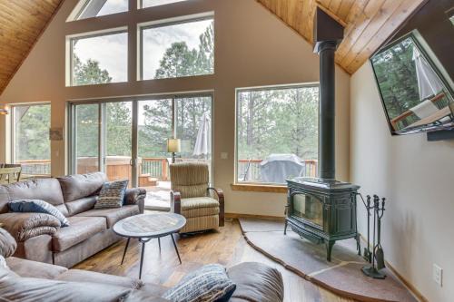 Angel Fire Cabin w/Deck: 3 Mi to Ski Lifts!