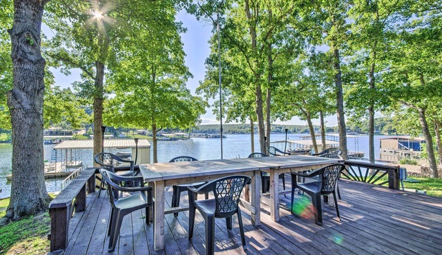Boat Dock + Slides: Lakefront Gravois Mills Home