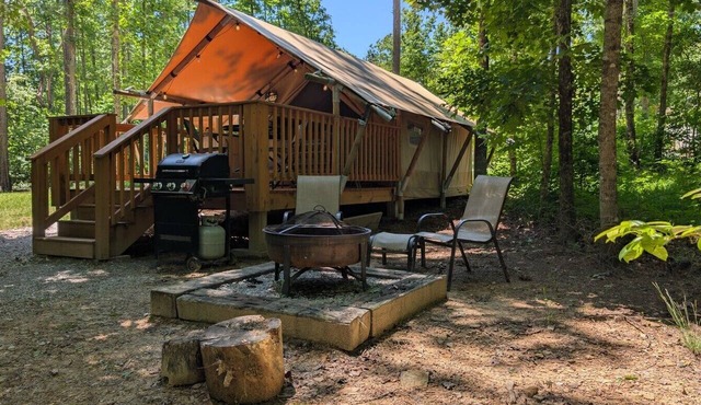 Canvas Glamping Tent On 18 Acres Near State Parks, Trails, and Waterfalls