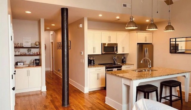 Downtown Getaway with Gated Parking & Two King Size Beds!