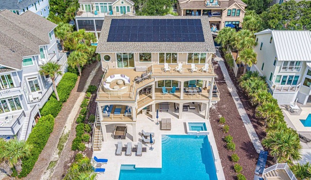 JULY SPECIALS! 61 Dune Lane | Oceanfront | Private Pool & Spa | Gameroom | Walk to Coligny