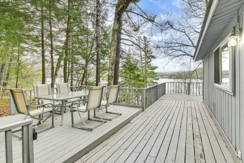 Lake-View Cabin w/Furnished Deck in Hadley!