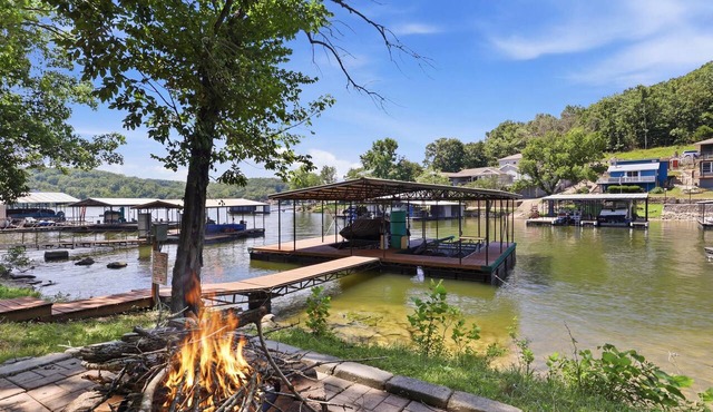 Lakefront Escape with Private Dock, Fire Pit & Screened Porch