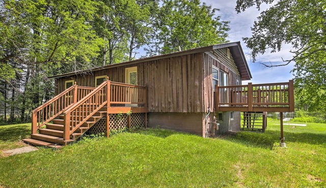 Lakefront Tomahawk Cabin w/Boat Dock & Deck