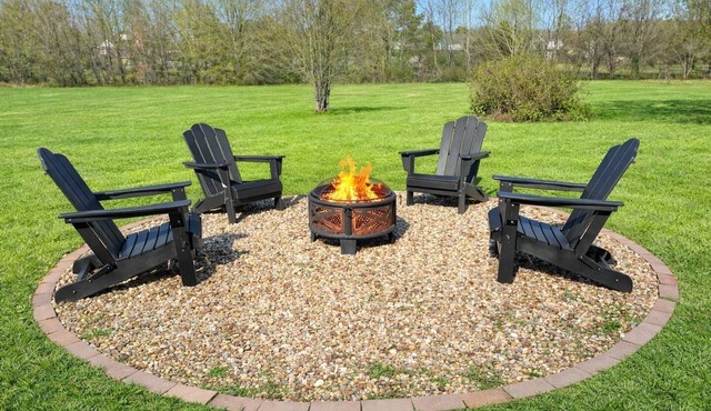 LakePoint Sports Base Camp Sleeps 12 Fire Pit
