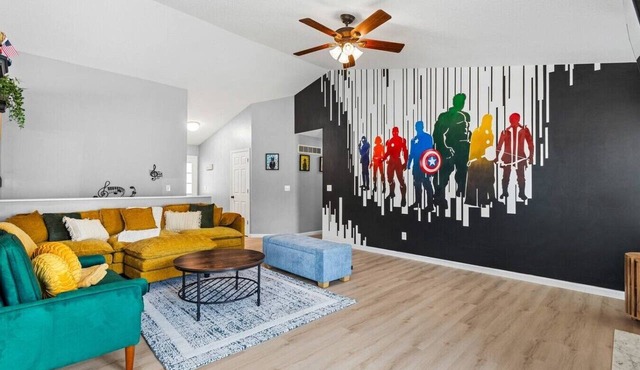 Sleep 14, Quiet Neighborhood, Game Room, Marvel