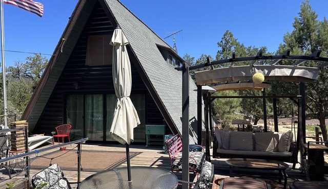 Strawberry Abbey. An A-frame in Strawberry, Arizona With a True Cabin Feel