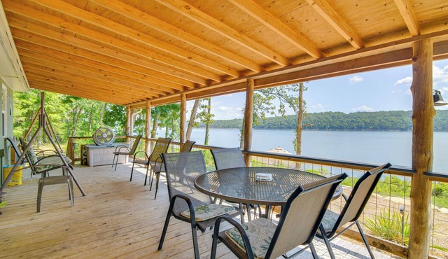 Waterfront Bull Shoals Lake Cabin w/Deck + Views!