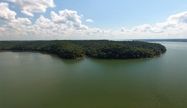 WATERFRONT, DOCK, SWIM PLATFORM/BOAT LAUNCH, STEWART, TN.