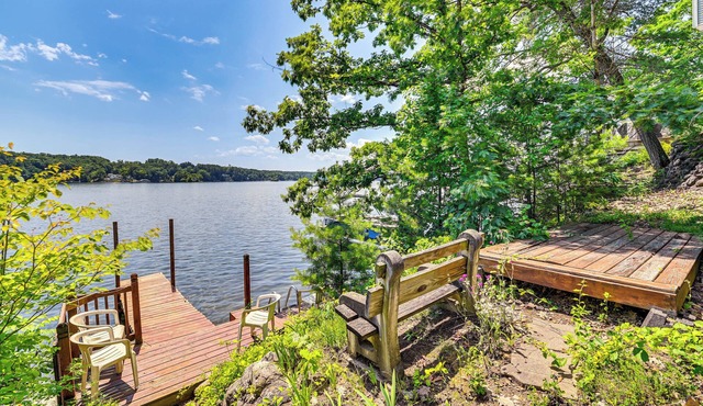 Waterfront Glen Lake Cabin w/Boat Dock & Deck