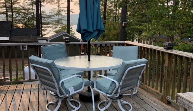 Webster Camp - rustic getaway with Webster Lake access, fire pit & large deck!