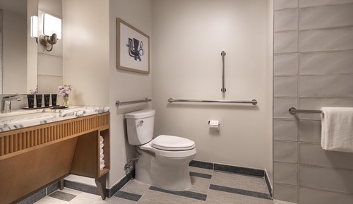 Room, 1 King Bed, Accessible (High Floor, Roll-In Shower)