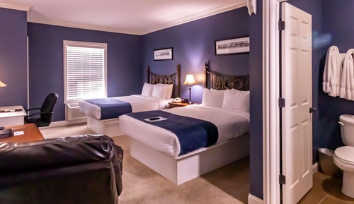 Signature Double Room, 2 Queen Beds, Refrigerator & Microwave, Ground Floor